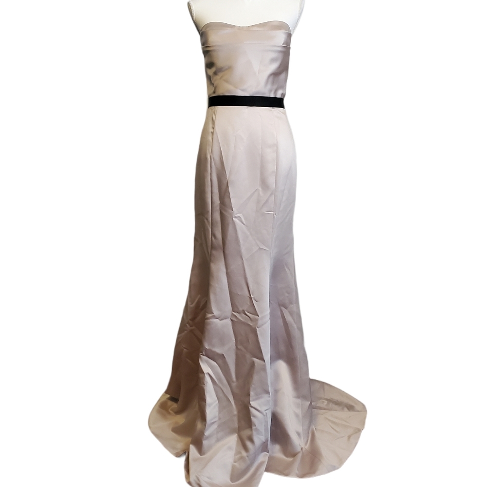 NEW Badgley Mischka Belted Waist Formal Dress - Picture 2 of 11